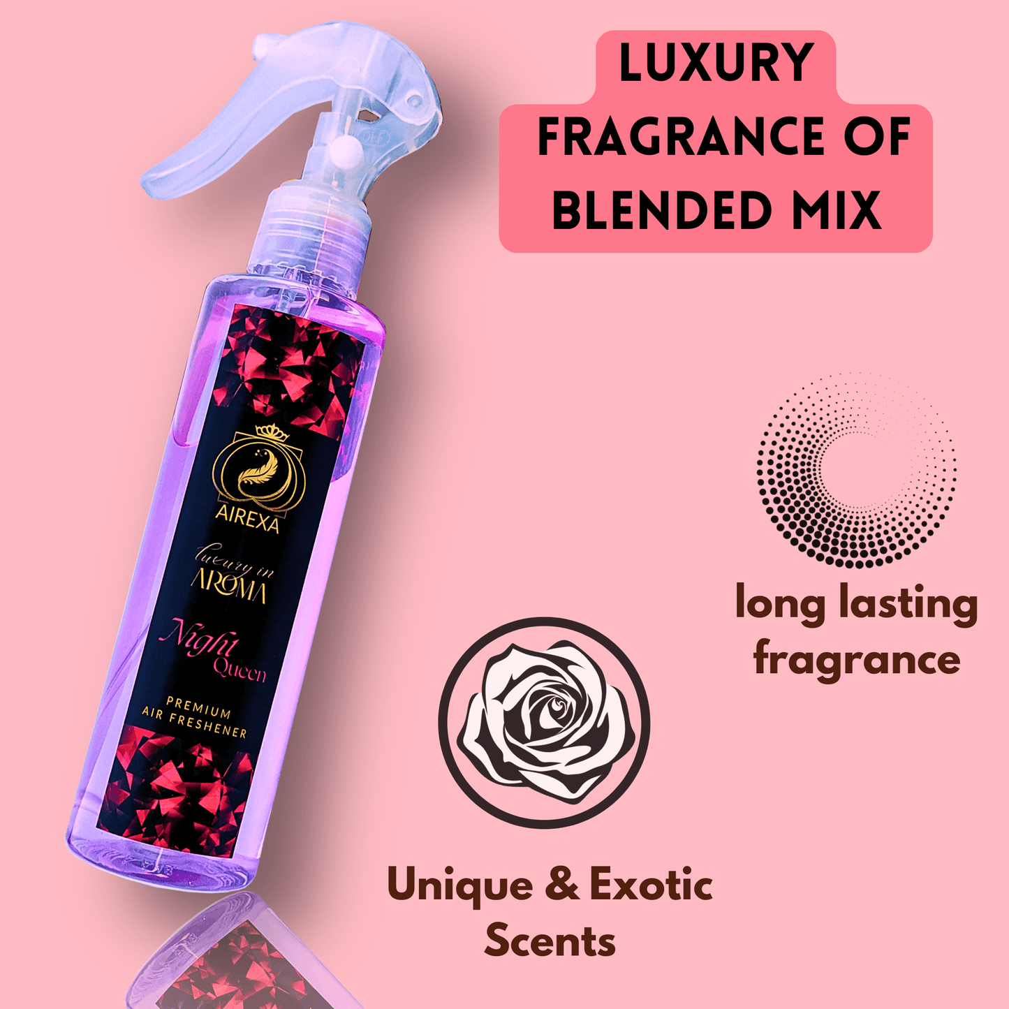 Night Queen | Enchanting Midnight Floral Aura | Room Freshener Spray